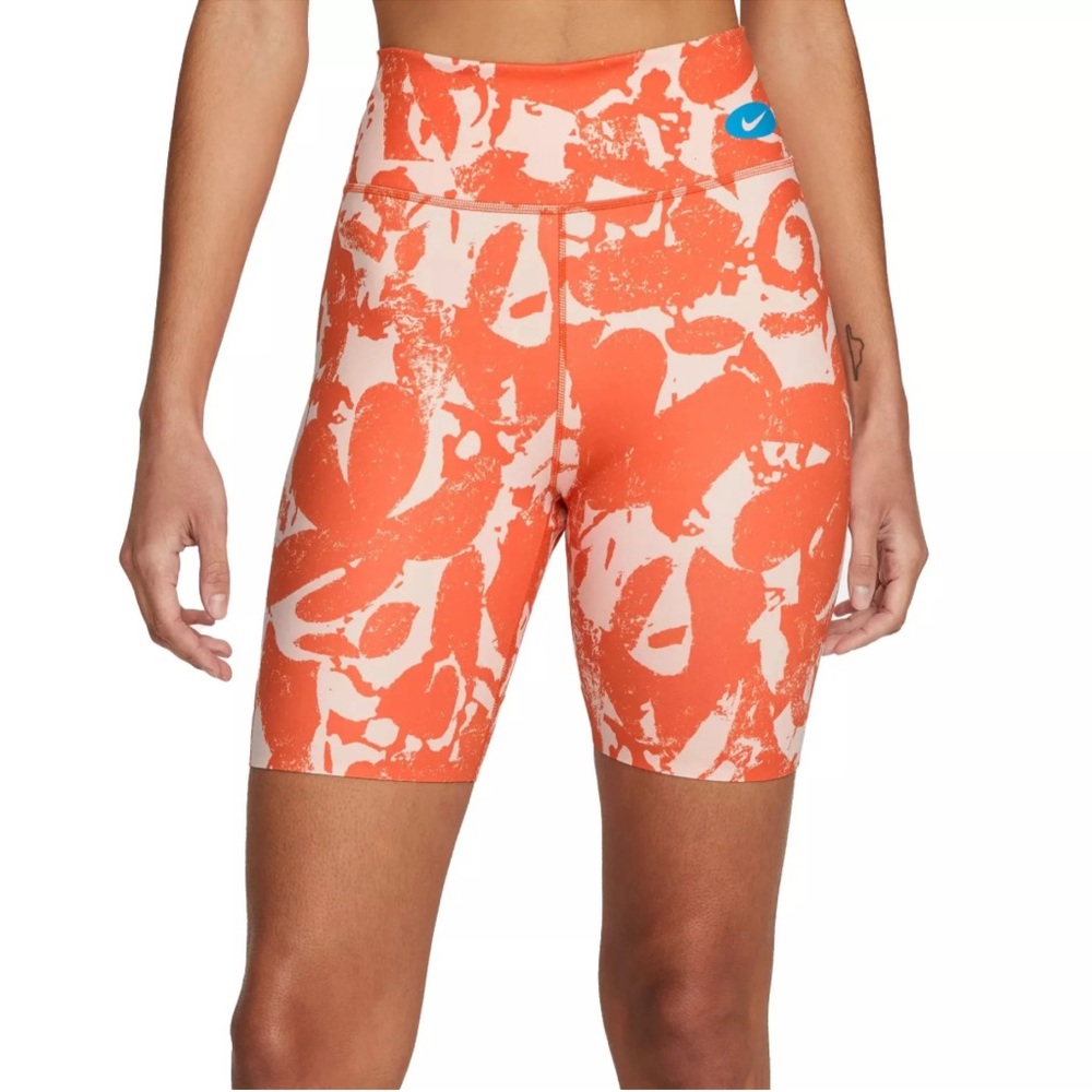 Nike Women's One Luxe Icon Clash Mid-Rise Training 7" Bike Shorts